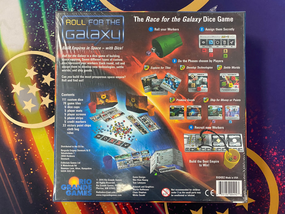 Board Games Rio Grande Games - Roll for the Galaxy - Cardboard Memories Inc.