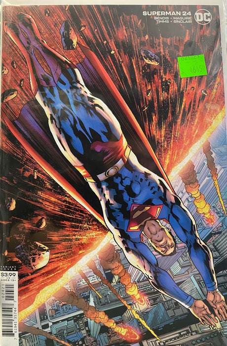 Comic Books DC Comics - Superman (2018 5th Series) 024 - Cover B Bryan Hitch Variant Edition (Cond. VF-) - 4645 - Cardboard Memories Inc.
