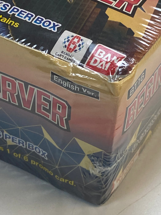 collectible card game Bandai - Digimon - Beginning Observer - Trading Card Booster Box (DAMAGED SEE PHOTOS) - Cardboard Memories Inc.
