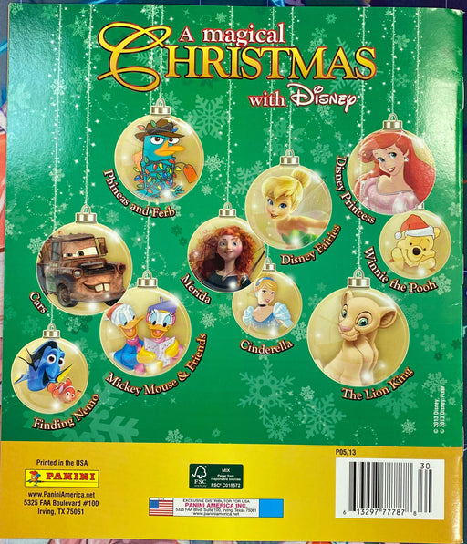 Non Sports Cards Panini - 2013 - Magical Disney Christmas - Sticker Album - Cardboard Memories Inc.