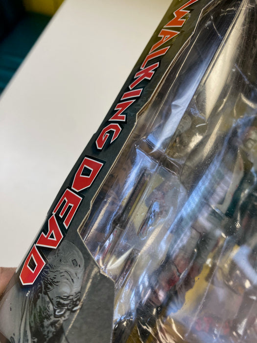 Action Figures and Toys McFarlane Toys - Walking Dead - Bloody Black & White Governor and Daughter Penny Blake - Series 2 Figure Set - PX Previews Exclusive - Cardboard Memories Inc.