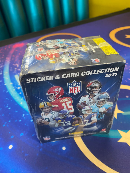 Sports Cards Panini - 2021 - Football - NFL Sticker - Sticker Box - DAMAGED BOX - Resealed - Cardboard Memories Inc.