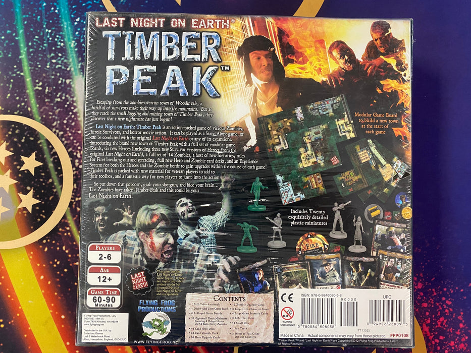 Board Games Flying Frog Productions - Last Night On Earth - Timber Peak - Standalone Expansion - Cardboard Memories Inc.
