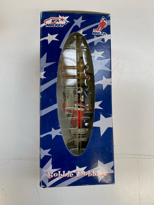 Action Figures and Toys Bobble Dobbles - 2001 - Team USA - Chris Chelios Hand Painted Bobble Head - Cardboard Memories Inc.