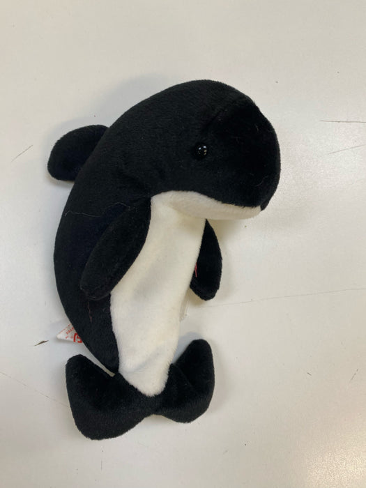 Plush TY Beanie Babies - Waves the Whale - Cardboard Memories Inc.