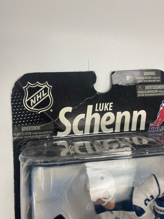 Action Figures and Toys McFarlane Toys - NHL - Toronto Leafs - Luke Shenn Figure - White Jersey Variant *DAMAGED BOX* - Cardboard Memories Inc.