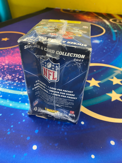 Sports Cards Panini - 2021 - Football - NFL Sticker - Sticker Box - DAMAGED BOX - Resealed - Cardboard Memories Inc.