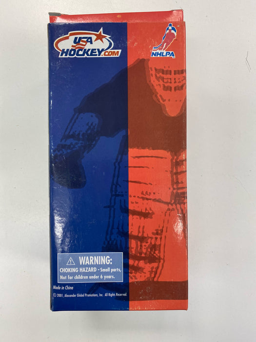 Action Figures and Toys Bobble Dobbles - 2001 - Team USA - Brian Leetch Hand Painted Bobble Head - Cardboard Memories Inc.