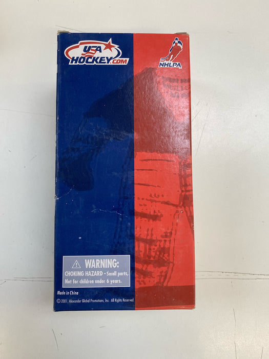 Action Figures and Toys Bobble Dobbles - 2001 - Team USA - Chris Chelios Hand Painted Bobble Head - Cardboard Memories Inc.