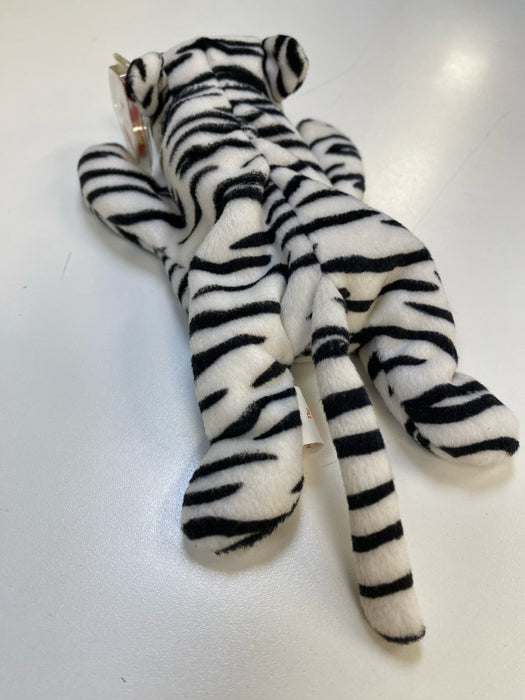 TY Beanie Baby Blizzard the White Tiger — Cardboard Memories