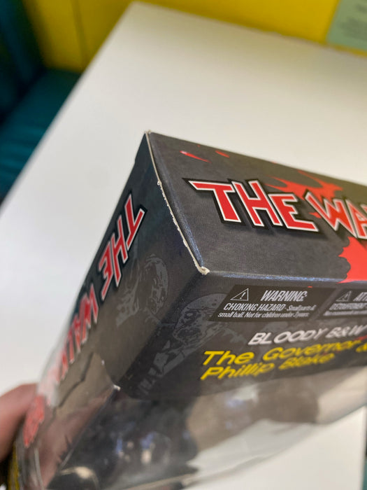 Action Figures and Toys McFarlane Toys - Walking Dead - Bloody Black & White Governor and Daughter Penny Blake - Series 2 Figure Set - PX Previews Exclusive - Cardboard Memories Inc.