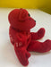 Plush Salvino's Bammers - 1999 - Detroit Red Wings - Red Teddy Bear - Steve Yzerman - Cardboard Memories Inc.