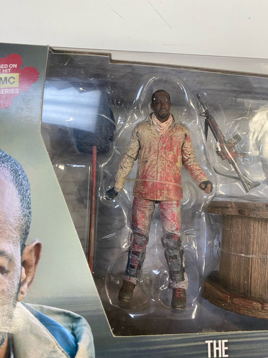 Action Figures and Toys McFarlane Toys - Walking Dead  - Series 8 - Morgan with Impaled Walker - Action Figure *DAMAGED BOX* - Cardboard Memories Inc.