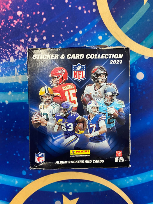 Sports Cards Panini - 2021 - Football - NFL Sticker - Sticker Box - DAMAGED BOX - Resealed - Cardboard Memories Inc.