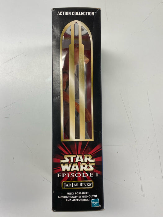 Action Figures and Toys Hasbro - Star Wars - Episode 1 - Jar Jar Binks - 12" Action Figure *DAMAGED BOX* - Cardboard Memories Inc.