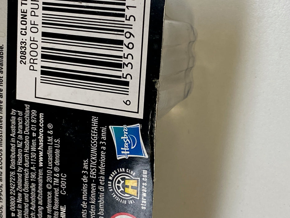 Action Figures and Toys Hasbro - Star Wars - Revenge of the Sith 2010 Vintage Series - Clone Trooper 4" Action Figure *Unpunched See Photos* - Cardboard Memories Inc.