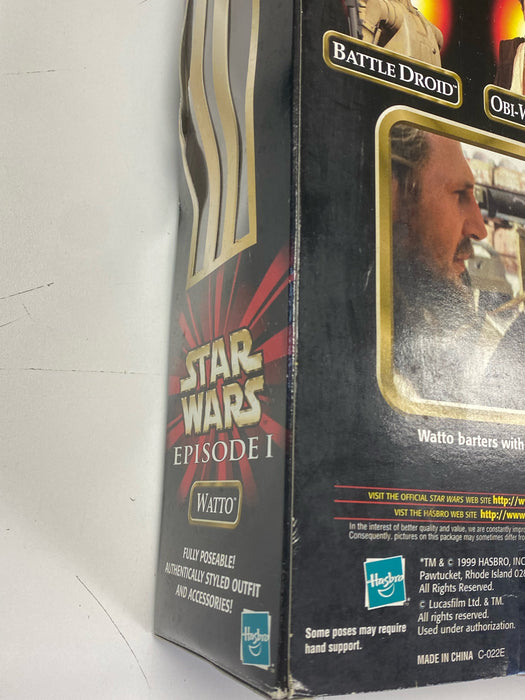 Action Figures and Toys Hasbro - Star Wars - Episode 1 - Watto - 12" Action Figure *DAMAGED BOX* - Cardboard Memories Inc.