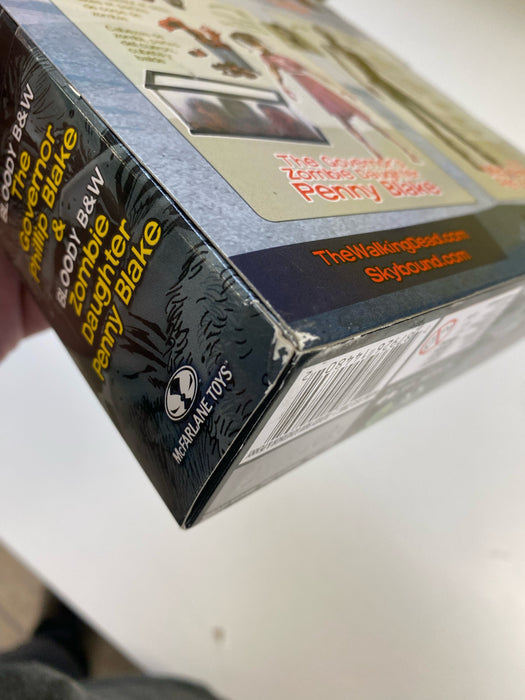 Action Figures and Toys McFarlane Toys - Walking Dead - Bloody Black & White Governor and Daughter Penny Blake - Series 2 Figure Set - PX Previews Exclusive - Cardboard Memories Inc.