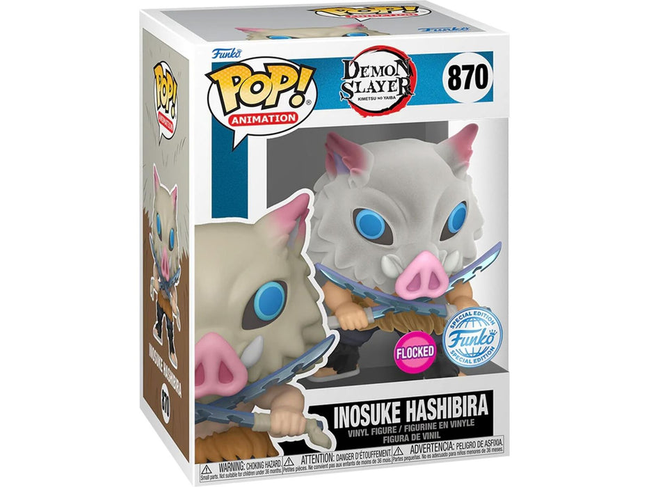 POP! - Animation - Demon Slayer - Inosuke Hashibira Flocked — Cardboard ...
