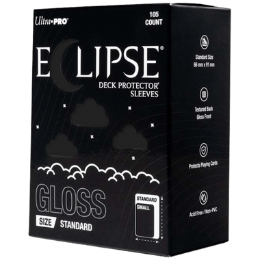 Ultra Pro - Eclipse Gloss Deck Protectors - Standard Size - 105 Count Jet Black