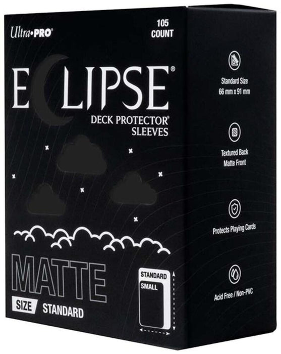 Ultra Pro - Eclipse Matte Deck Protectors - Standard Size - 105 Count Jet Black