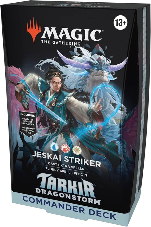 Trading Card Games Magic the Gathering - Tarkir Dragonstorm - Jeskai Striker - Commander Deck - Cardboard Memories Inc.