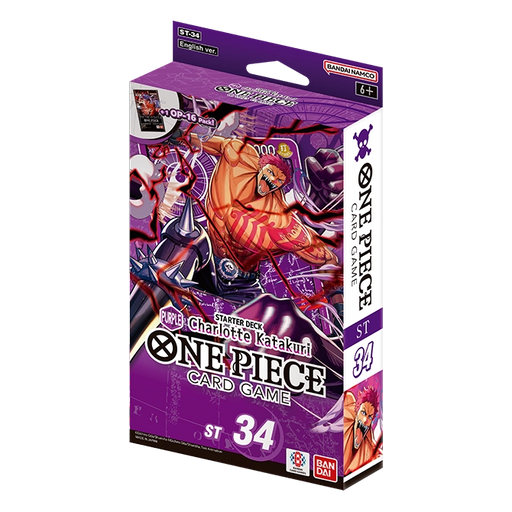 collectible card game Bandai - One Piece Card Game - ST34 - Charlotte Katakuri - Purple Starter Deck - Cardboard Memories Inc.