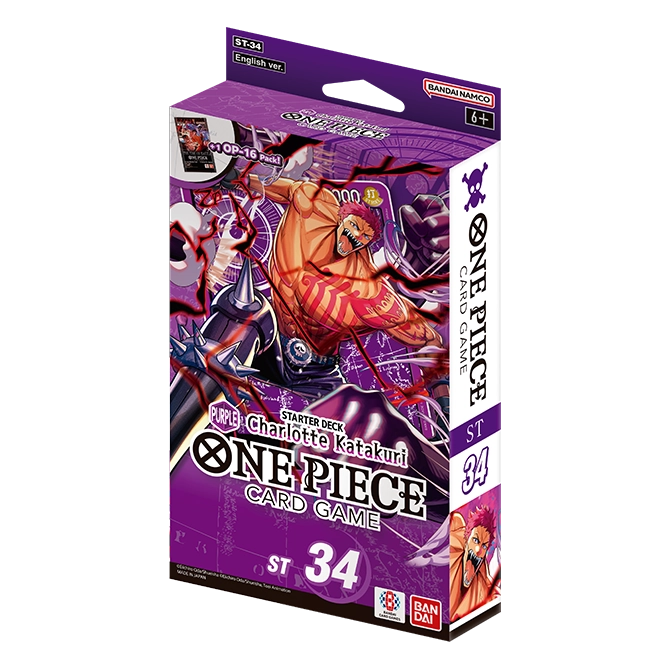 collectible card game Bandai - One Piece Card Game - ST34 - Charlotte Katakuri - Purple Starter Deck - Cardboard Memories Inc.