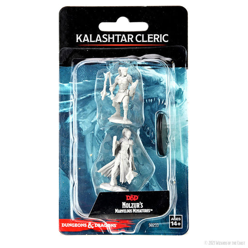 Role Playing Games Wizkids - Dungeons and Dragons - Unpainted Miniature - Nolzurs Marvellous Miniatures - Kalashtar Cleric Female - 90233 - Cardboard Memories Inc.