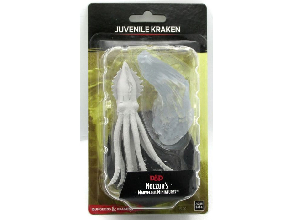 Role Playing Games Wizkids - Dungeons and Dragons - Unpainted Miniature - Nolzurs Marvellous Miniatures - Juvenile Kraken - 90255 - Cardboard Memories Inc.