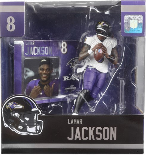 Building Sets McFarlane Toys - NFL - Posed - Baltimore Ravens - Lamar Jackson - Cardboard Memories Inc.