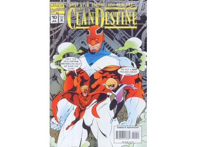 Comic Books Marvel Comics - Clandestine (1994 1st Series) 010 (Cond. FN+) 20313 - Cardboard Memories Inc.