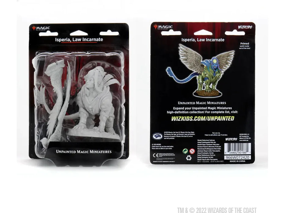 Role Playing Games Wizkids - Magic the Gathering - Unpainted Miniature - Isperia Law Incarnate - 90186 - Cardboard Memories Inc.