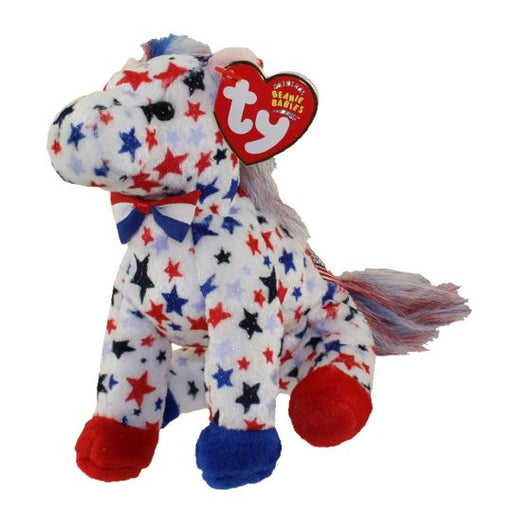 Plush TY Beanie Baby - Lefty 2004 the Donkey - Cardboard Memories Inc.