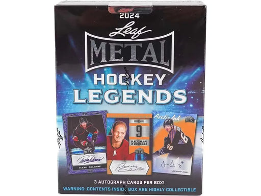 Sports Cards Leaf - 2023-24 - Hockey - Metal Legends - Hobby Box - Cardboard Memories Inc.