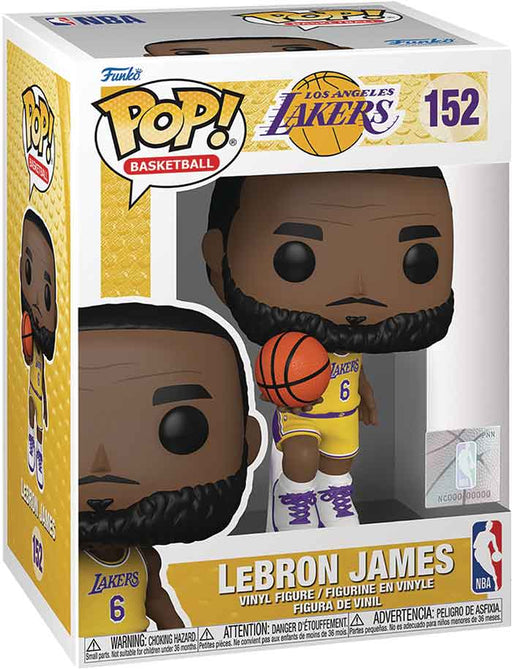 Action Figures and Toys POP! - Sports - NBA - Lakers - Lebron James - Yellow Uniform - Cardboard Memories Inc.