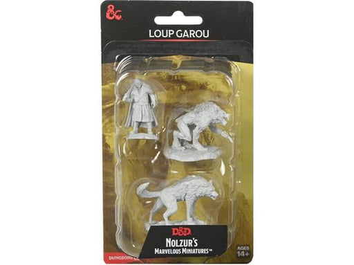 Role Playing Games Wizkids - Dungeons and Dragons - Unpainted Miniature - Nolzurs Marvellous Miniatures - Loup Garou - 90674 - Cardboard Memories Inc.