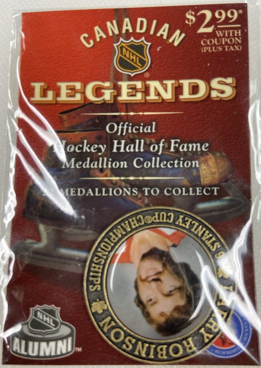 Collectible Merchandise NHL - Canadian Legends - Official Hockey Hall of Fame - Medallion Collection - Larry Robinson - Cardboard Memories Inc.
