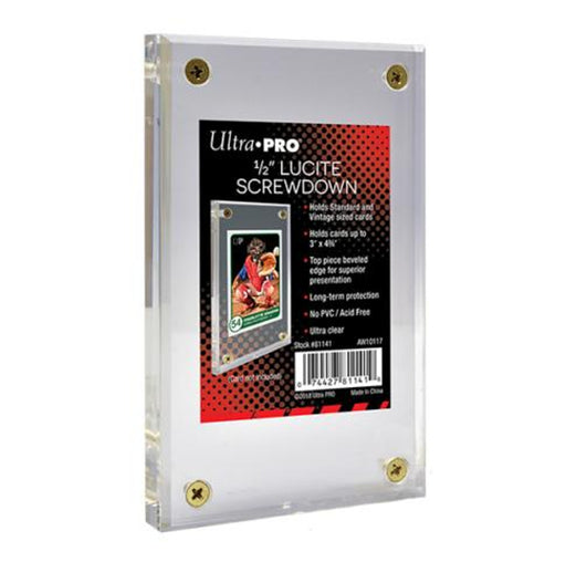 Supplies Ultra Pro - Screwdown - Lucite 1/2 Inch - Cardboard Memories Inc.