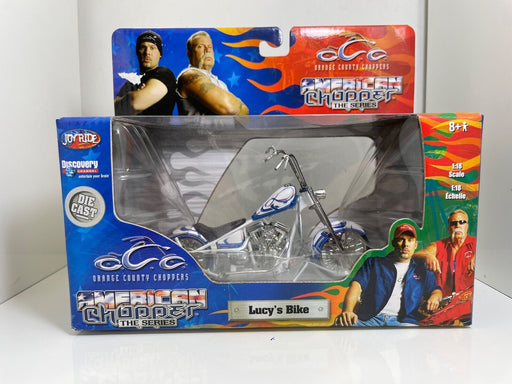 Action Figures and Toys Ertl - Joy Ride - OCC American Chopper Motorcycle Series - Lucy's Bike - Cardboard Memories Inc.