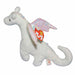 Plush TY Beanie Baby - Magic the White Dragon - Cardboard Memories Inc.