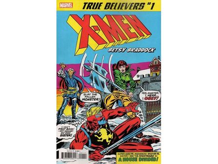 Comic Books Marvel Comics - True Believers X-Men Betsy Braddock 001 (Cond. FN+) 20606 - Cardboard Memories Inc.