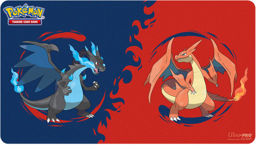Trading Card Games Ultra Pro - Pokemon - Mega Charizard X and Mega Charizard Y - Playmat - Cardboard Memories Inc.
