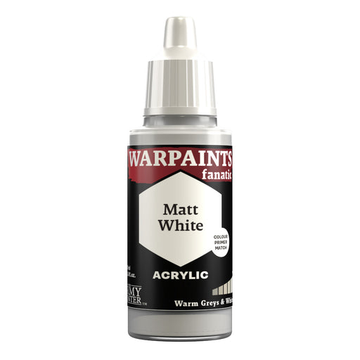 Paints and Paint Accessories Painter - Warpaints - Fanatic Acrylic Matt White - Cardboard Memories Inc.