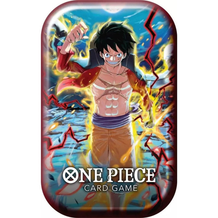 collectible card game Bandai - One Piece Card Game - Vol. 1 - Tin Pack Set - Monkey D. Luffy - Cardboard Memories Inc.