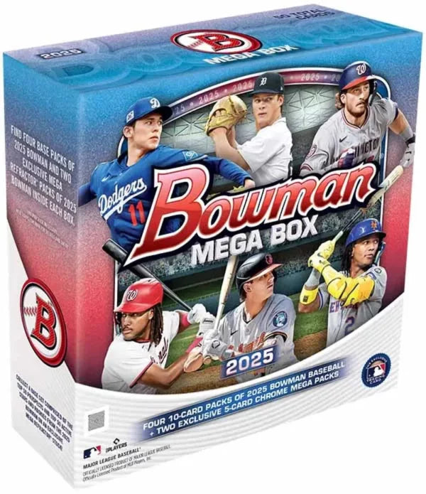 Sports Cards Topps - 2025 - Baseball - Bowman - Mega Box - Cardboard Memories Inc.