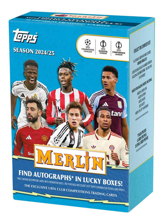 Sports Cards Topps - 2024-25 - UEFA - Soccer - Merlin - Blaster Value Box - Cardboard Memories Inc.