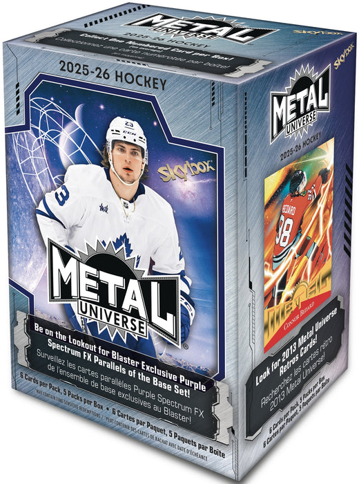 Sports Cards Upper Deck - 2025-26 - Skybox Metal Hockey - Blaster Box - Cardboard Memories Inc.