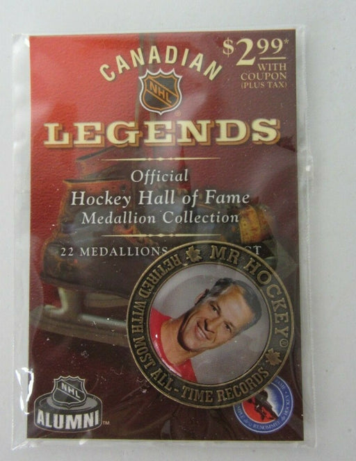 Collectible Merchandise NHL - Canadian Legends - Official Hockey Hall of Fame - Medallion Collection - Mr. Hockey - Cardboard Memories Inc.