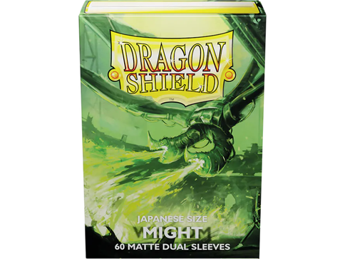 Supplies Arcane Tinmen - Dragon Shield Dual Sleeves - Might Matte - Japanese Sized - Package of 60 - Cardboard Memories Inc.